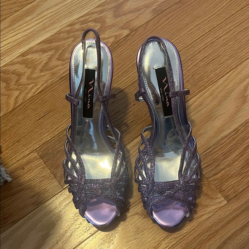 Purple Strappy Women's Shoes